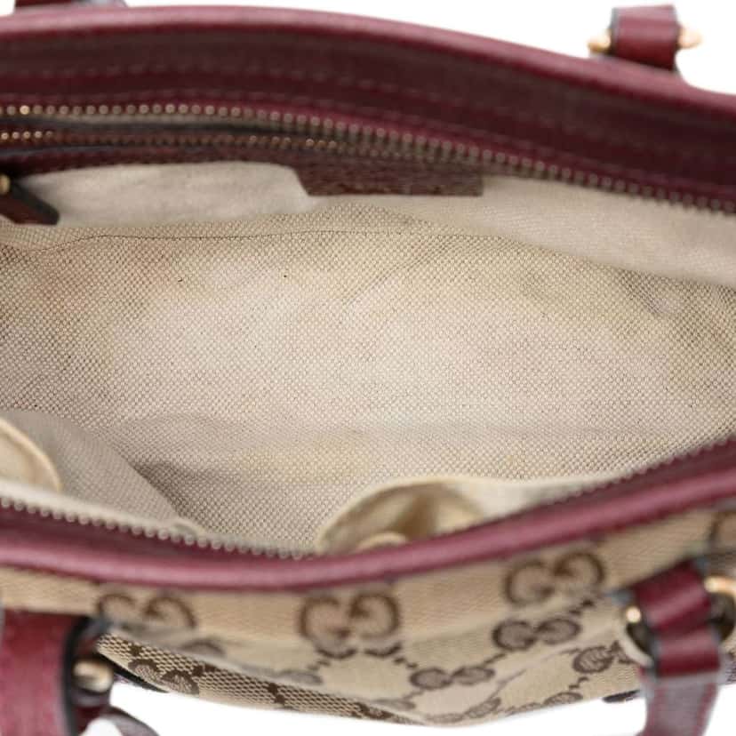 Gucci Small GG Canvas Bree Satchel Brown Canvas Good condition - Model View