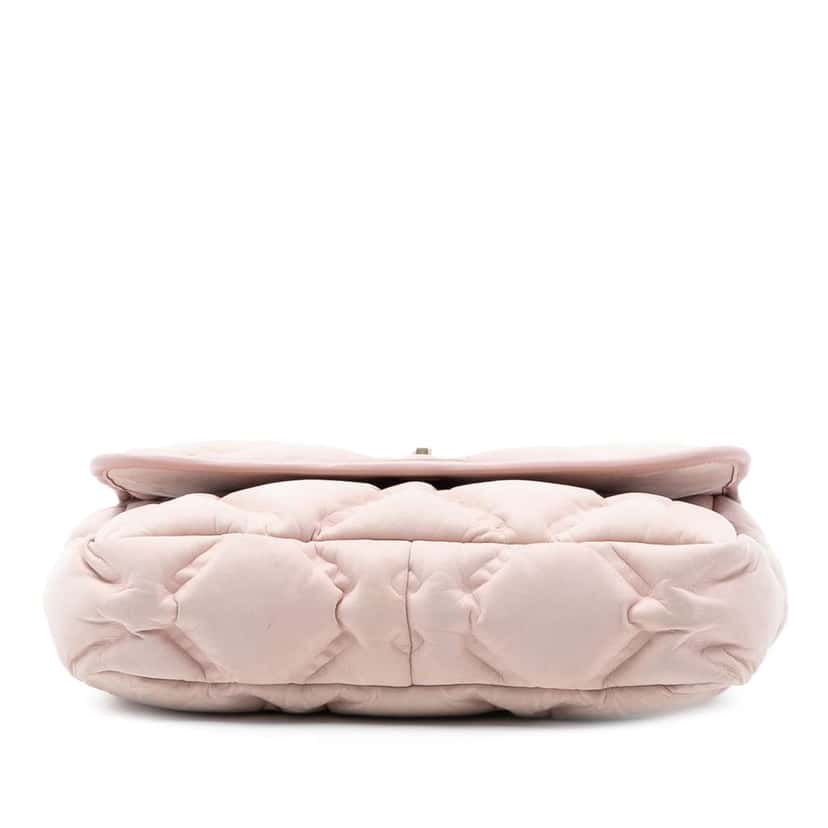 Chanel Small Iridescent Calfskin Chesterfield Flap Pink Leather Good condition - Inside View