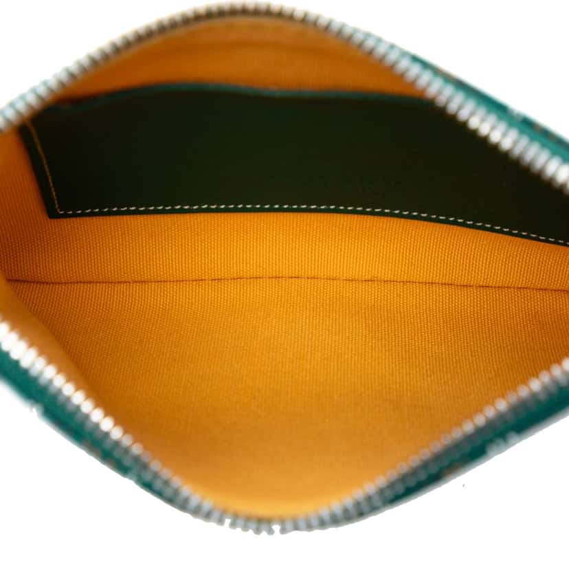 Goyard Mini Goyardine Senat Pochette Green Canvas Good condition - Model View