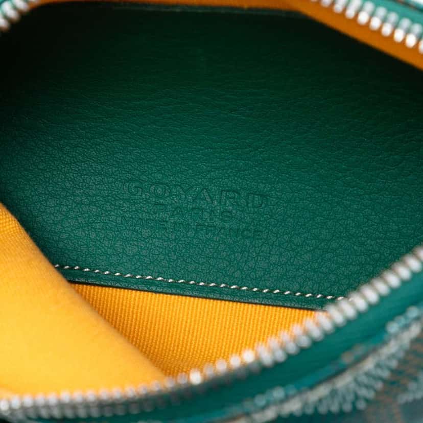 Goyard Mini Goyardine Senat Pochette Green Canvas Good condition - Box View