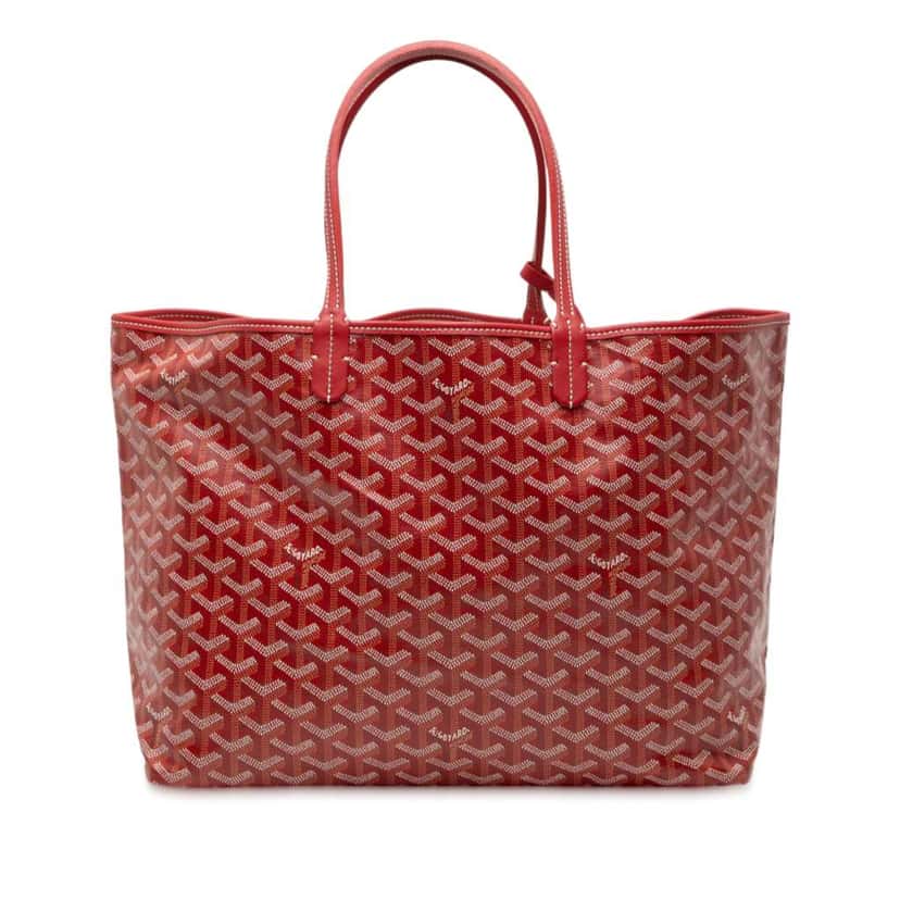 Goyard Goyardine Saint Louis PM Red Canvas Good condition - Front View