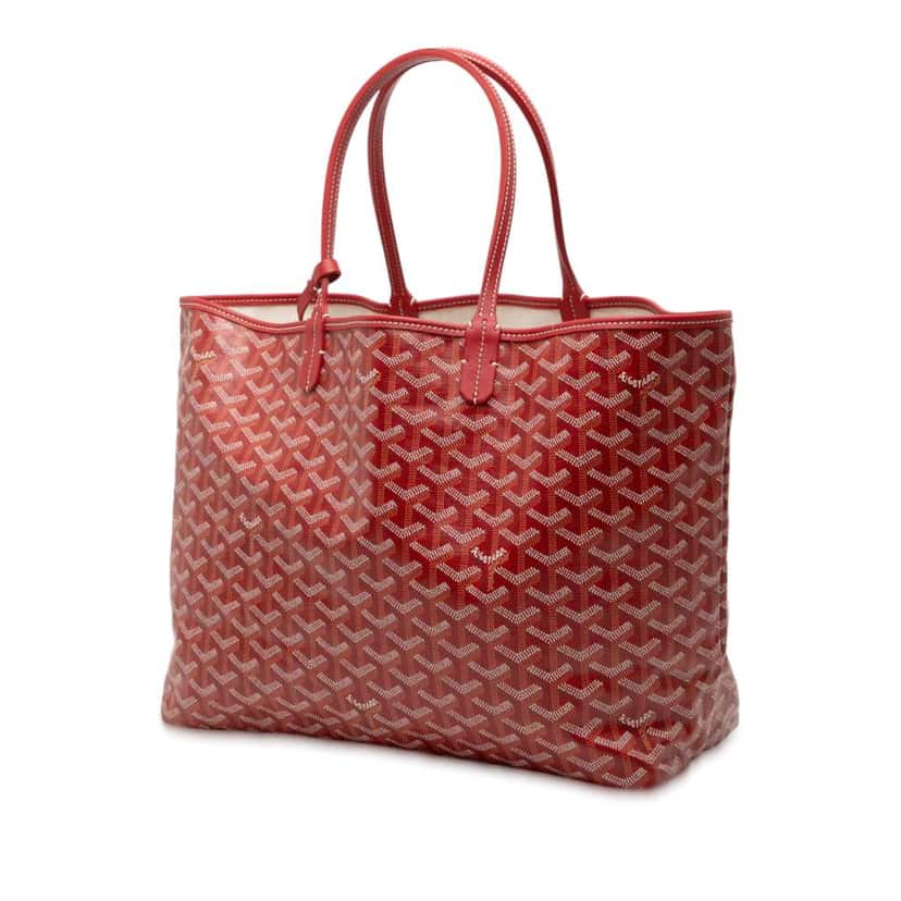 Goyard Goyardine Saint Louis PM Red Canvas Good condition - Back View