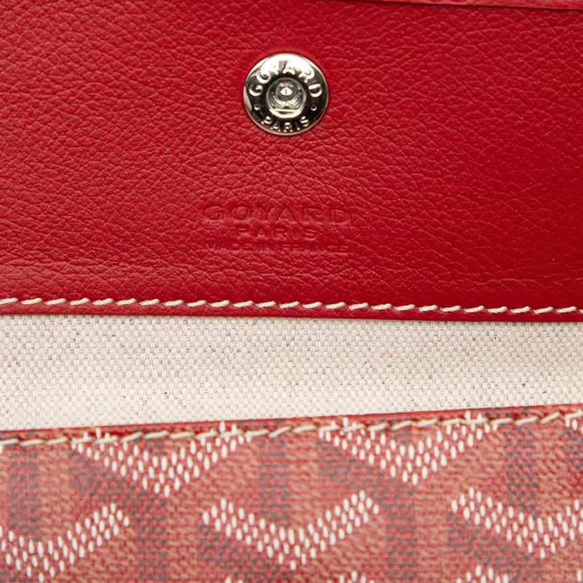 Goyard Goyardine Saint Louis PM Red Canvas Good condition - Box View