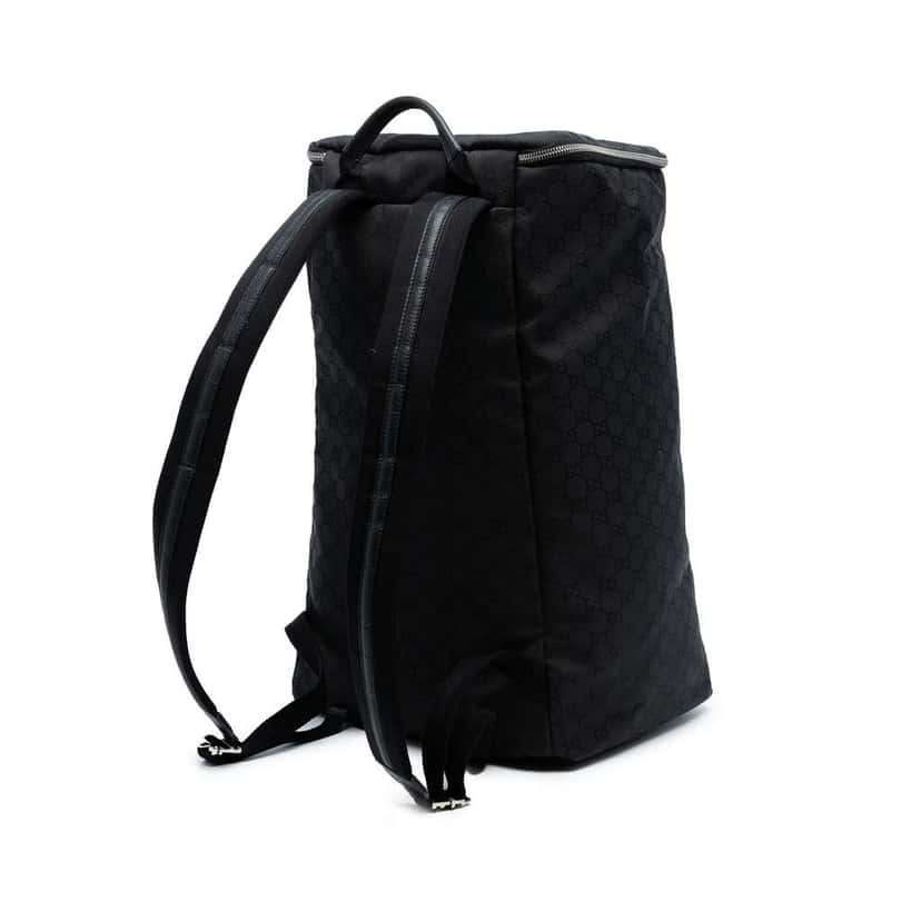 Gucci XL GG Canvas Backpack Black Canvas Good condition - Back View