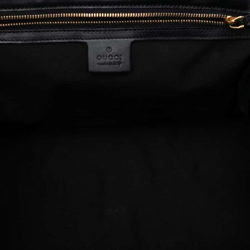 Gucci GG Canvas and Leather Dialux Queen Tote Black Canvas Very good condition - Model View