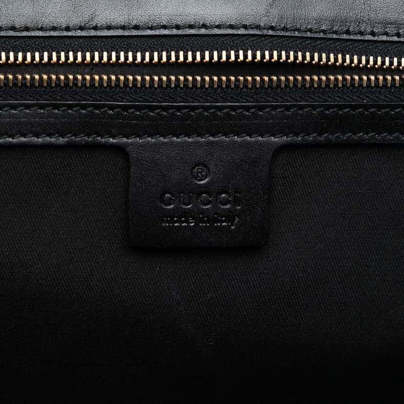 Gucci GG Canvas and Leather Dialux Queen Tote Black Canvas Very good condition - Box View