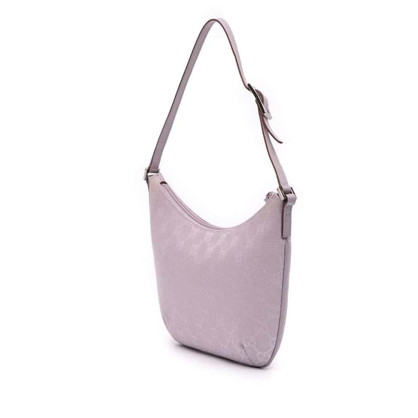 Gucci GG Canvas Shoulder Bag Purple Canvas Good condition - Back View
