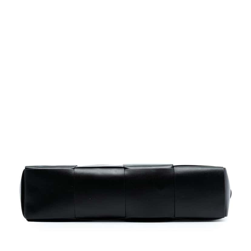 Bottega Veneta Large Lambskin Maxi Intrecciato Arco Tote Black Leather Good condition - Inside View
