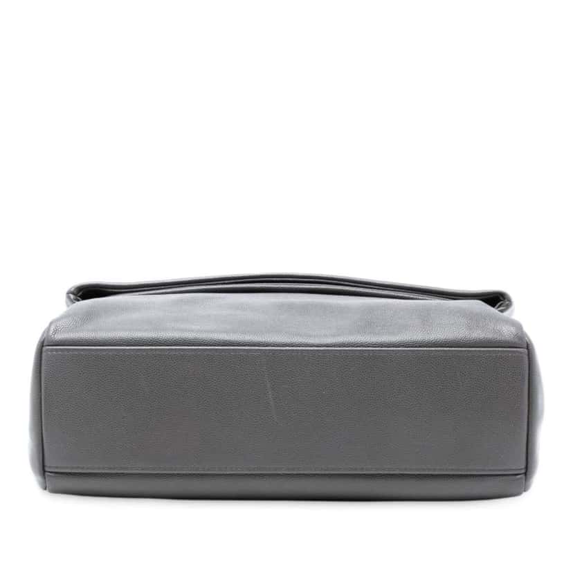 Saint Laurent Medium Grain De Poudre West Hollywood Crossbody Grey Leather Good condition - Inside View