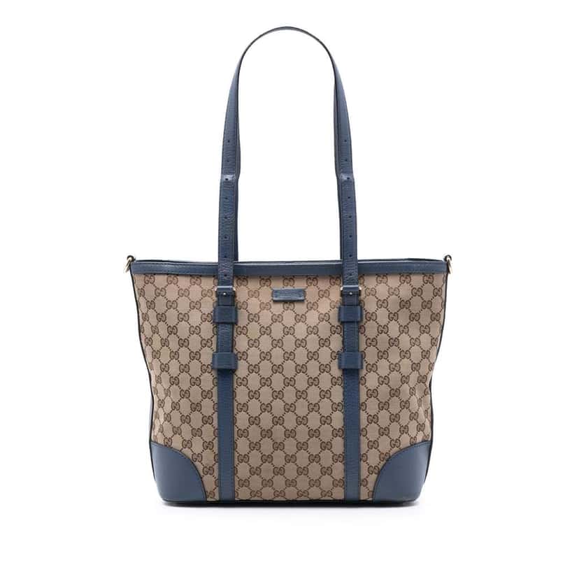 Gucci GG Canvas Convertible Tote Brown Canvas Good condition - Front View