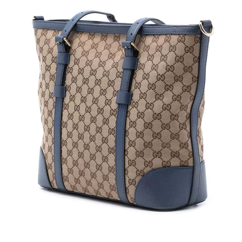 Gucci GG Canvas Convertible Tote Brown Canvas Good condition - Back View