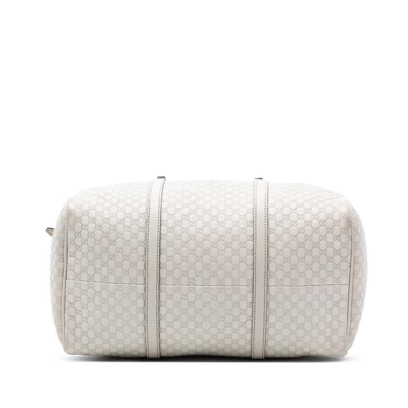 Gucci Microguccissima Nice Boston Bag White Leather Good condition - Inside View