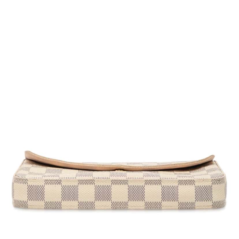 Louis Vuitton Damier Azur Pochette Felicie White Good condition - Inside View