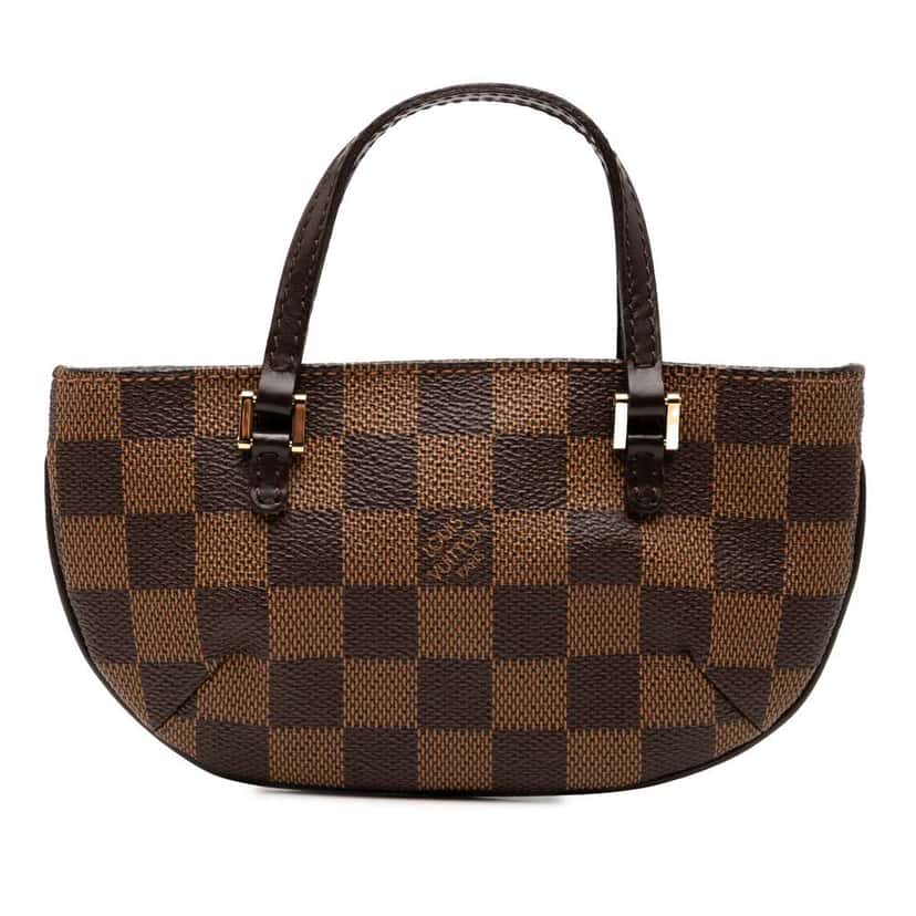 Louis Vuitton Damier Ebene Manosque Pochette Brown Good condition - Front View