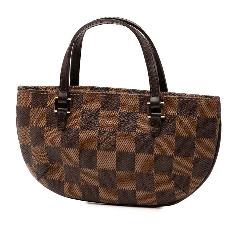 Louis Vuitton Damier Ebene Manosque Pochette Brown Good condition - Back View