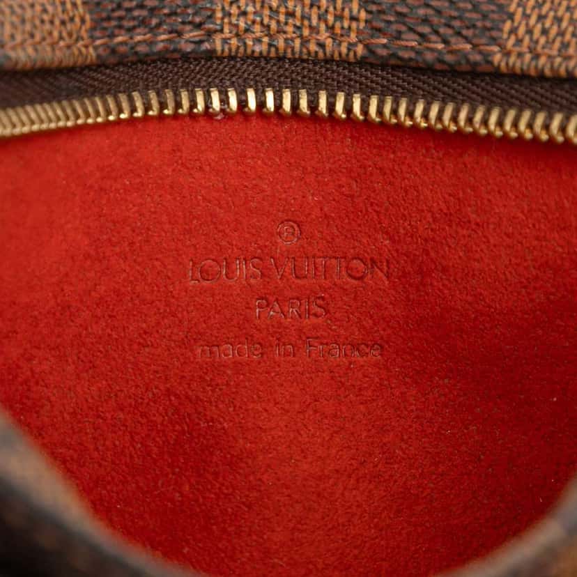 Louis Vuitton Damier Ebene Manosque Pochette Brown Good condition - Box View