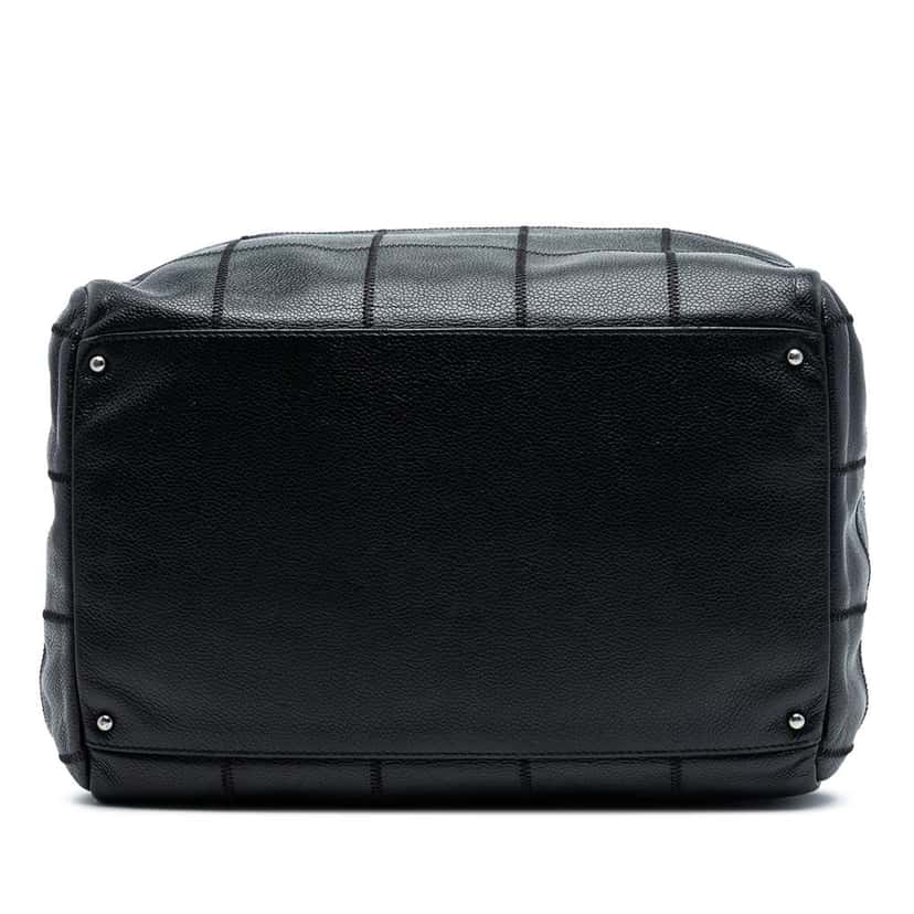 Chanel Choco Bar Caviar LAX Bowler Bag Black Leather Good condition - Inside View