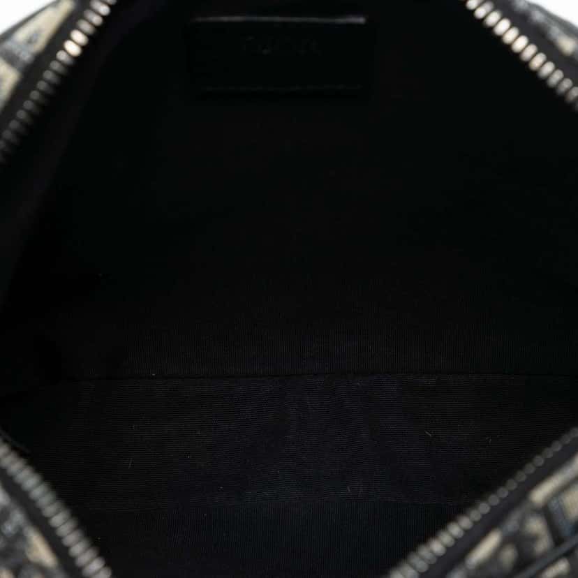 Dior Oblique Canvas Saddle Triple Pouch Blue Canvas Good condition - Model View