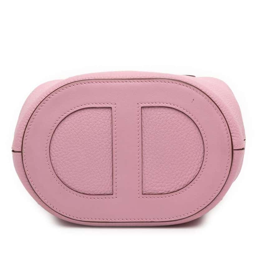 Hermès Clemence and Swift In The Loop 18 Pink Leather Good condition - Inside View