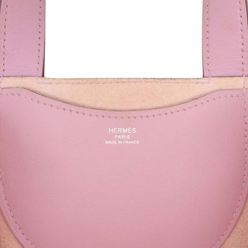 Hermès Clemence and Swift In The Loop 18 Pink Leather Good condition - Box View