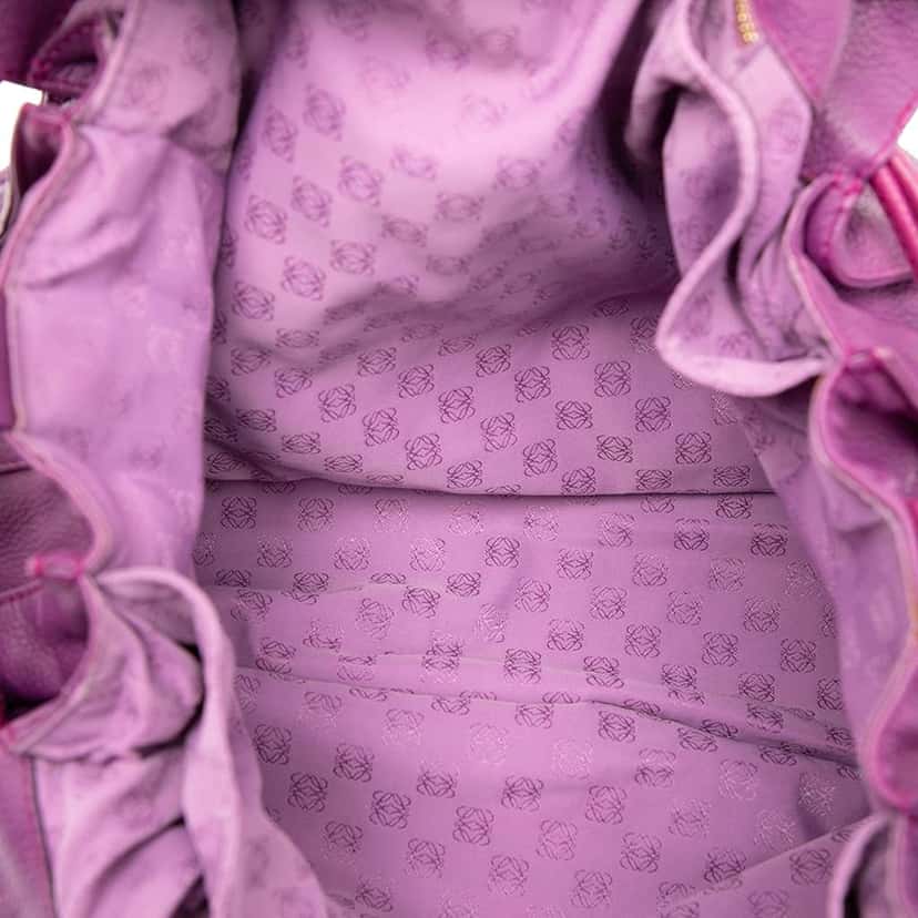 Loewe Calfskin Flamenco Tassel 36 Purple Leather Very good condition - Model View