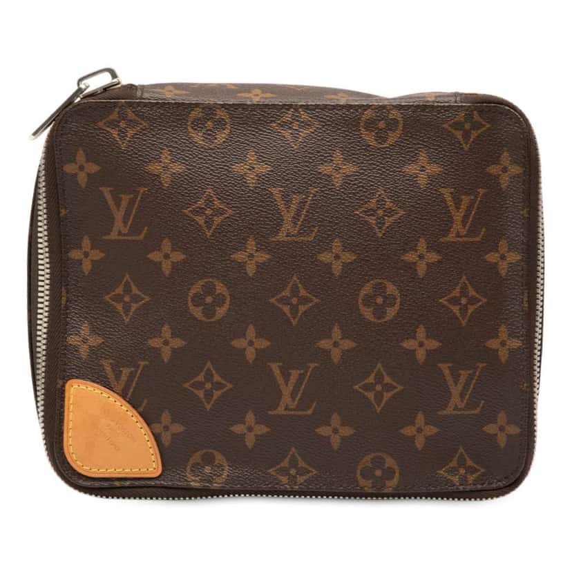 Louis Vuitton Monogram Horizon Accessoires Pouch Brown Very good condition - Front View