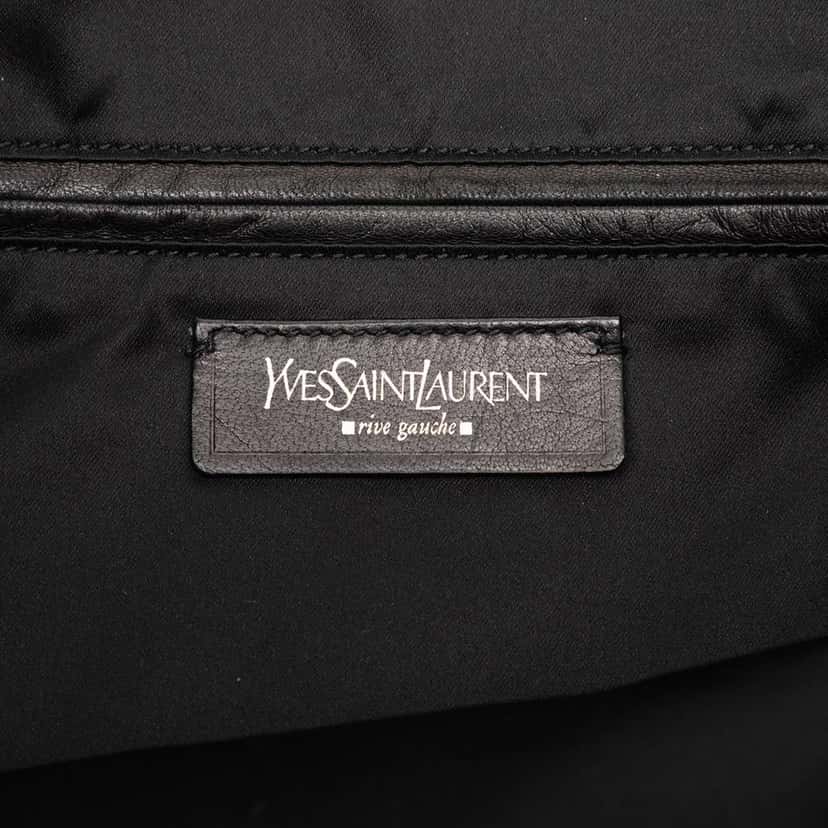 Saint Laurent Denim Monogram Kahala Tote Black Denim Good condition - Box View