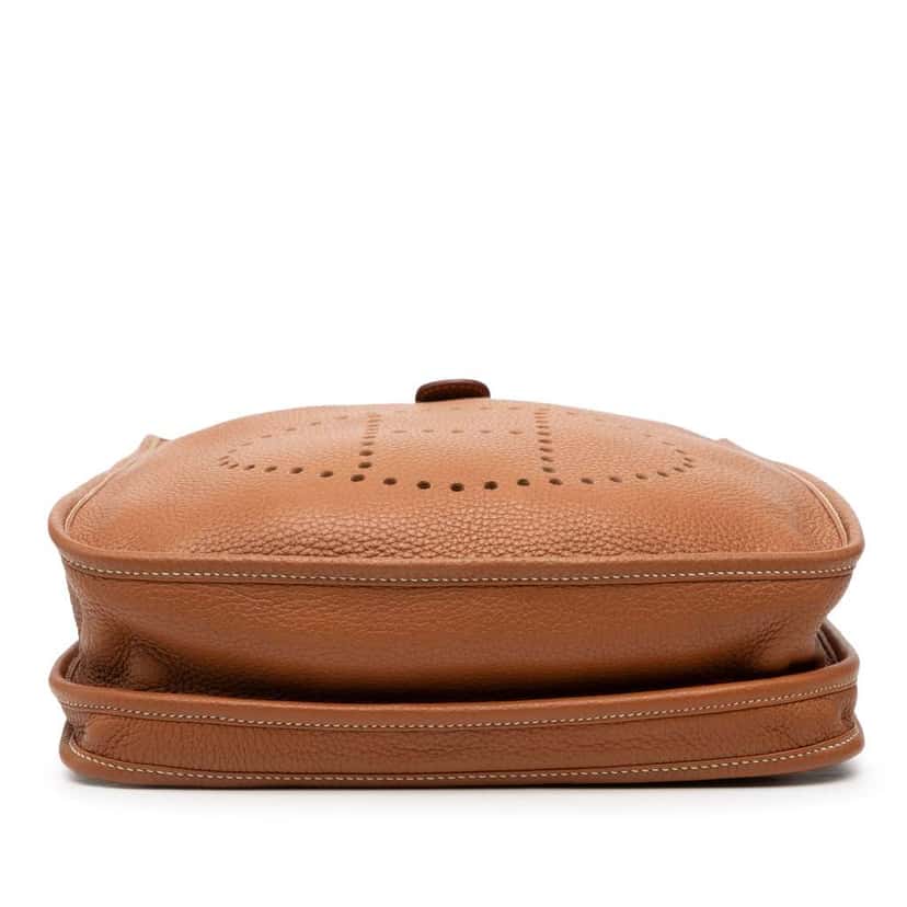 Hermès Clemence Evelyne III PM Brown Leather Good condition - Inside View