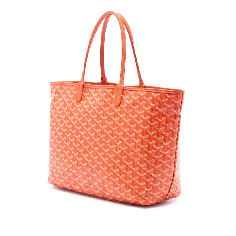Goyard Goyardine Saint Louis PM Orange Canvas Very good condition - Back View