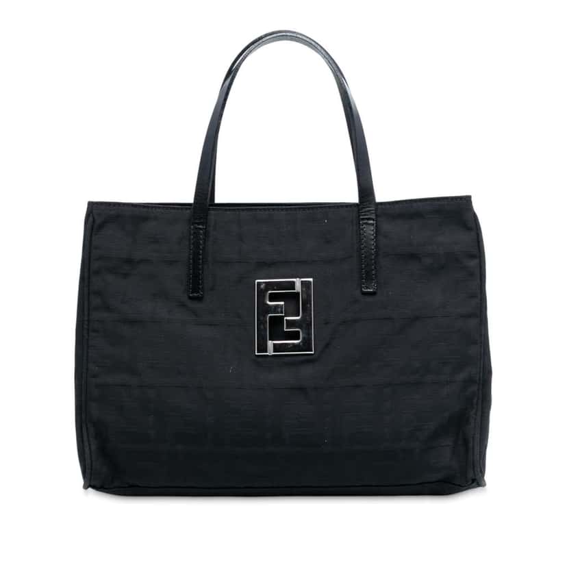 Fendi Zucca Canvas Tote Black Canvas Very good condition - Front View