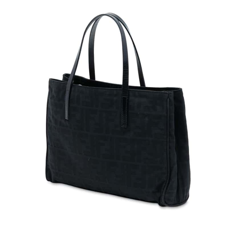 Fendi Zucca Canvas Tote Black Canvas Very good condition - Back View
