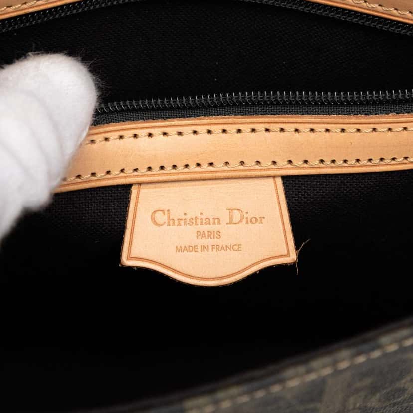 Dior Diorissimo Trotter Coated Canvas Clutch Brown Canvas Good condition - Box View
