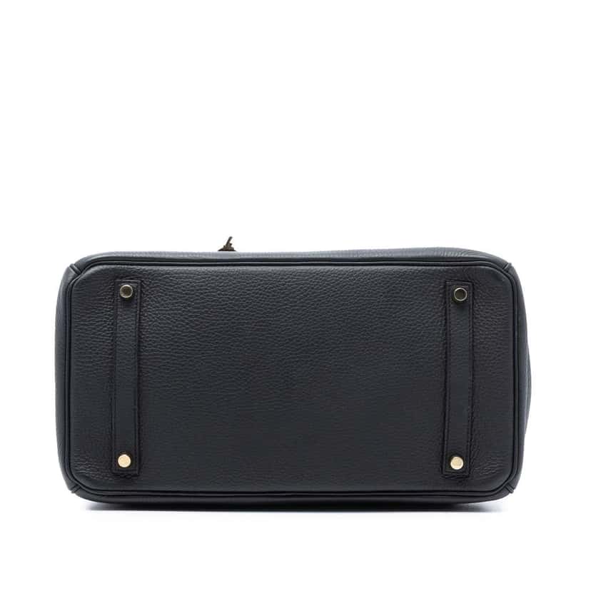 Hermès Togo Birkin Retourne 30 Blue Leather Good condition - Inside View