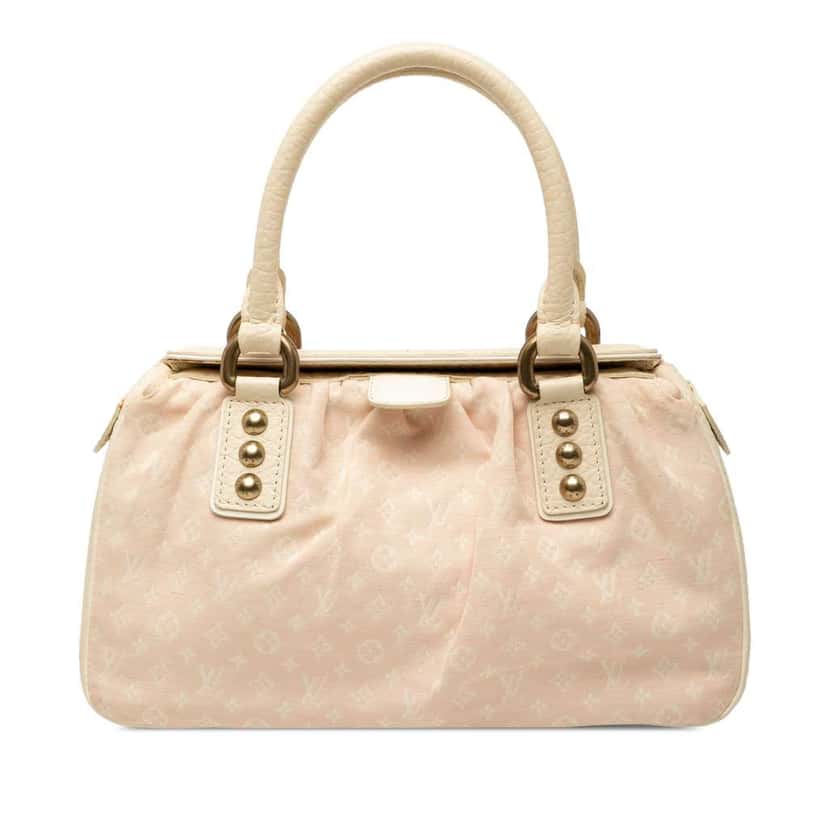 Louis Vuitton Monogram Mini Lin Trapeze PM Pink Canvas Good condition - Front View