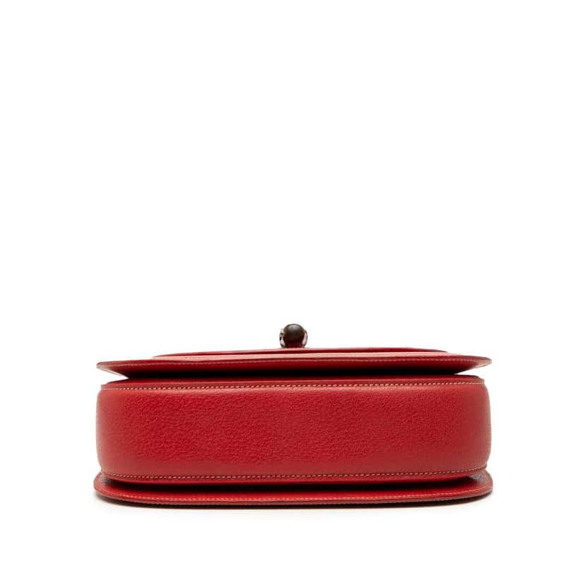 Gucci Calfskin Bamboo Night Red Leather Very good condition - Inside View