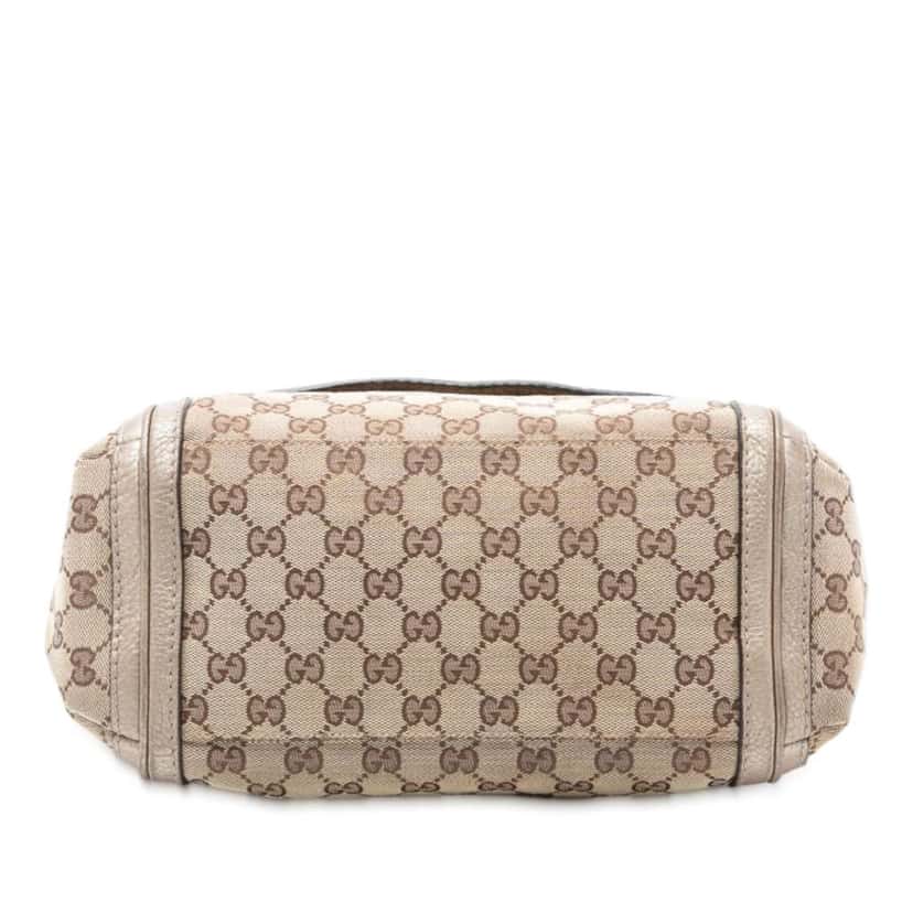 Gucci GG Canvas Bella Flap Satchel Brown Canvas Good condition - Inside View