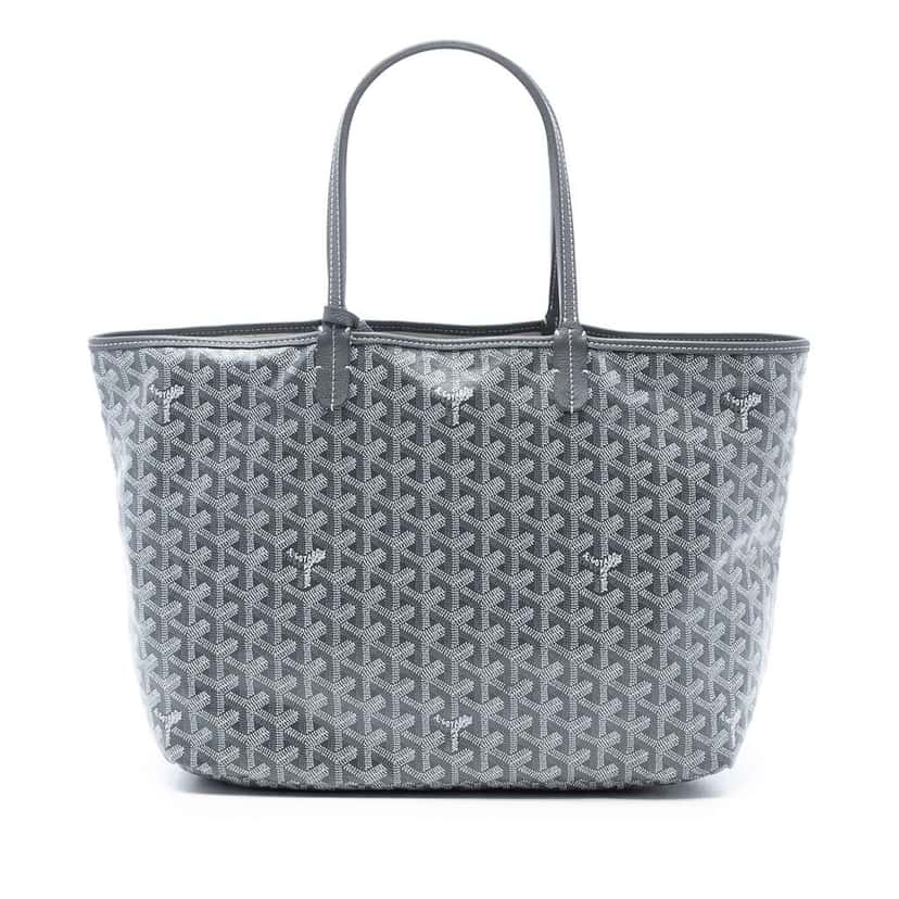 Goyard Goyardine Saint Louis PM Grey Canvas Good condition - Front View