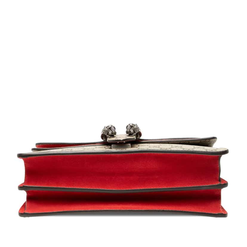 Gucci Medium GG Supreme Dionysus Shoulder Bag Brown Canvas Good condition - Inside View