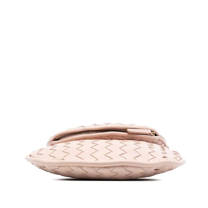 Bottega Veneta Small Nappa Intrecciato Gemelli Hobo Pink Leather Very good condition - Inside View