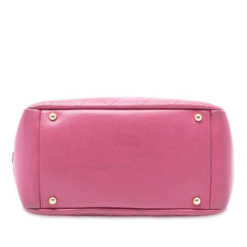 Chanel Petite Caviar Timeless Tote Pink Leather Good condition - Inside View