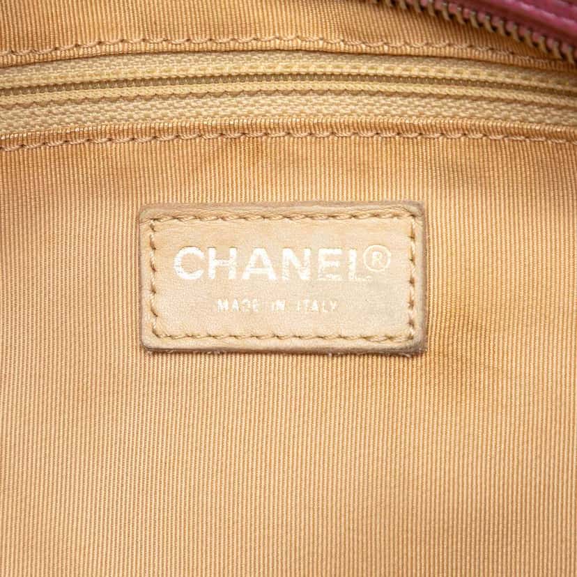 Chanel Petite Caviar Timeless Tote Pink Leather Good condition - Box View