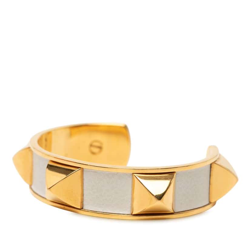 Hermès Gold Plated Medor Stud Bracelet Gold Metal Very good condition - Back View