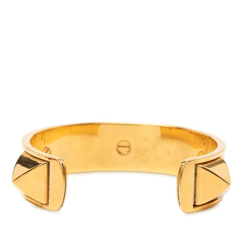 Hermès Gold Plated Medor Stud Bracelet Gold Metal Very good condition - Inside View