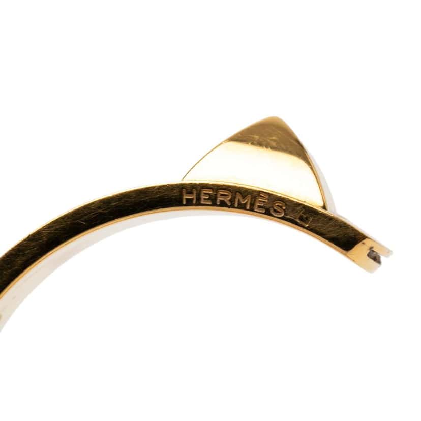 Hermès Gold Plated Medor Stud Bracelet Gold Metal Very good condition - Model View