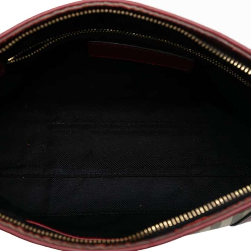 Burberry Haymarket Check Coated Canvas Chichester Crossbody Brown Canvas Very good condition - Model View