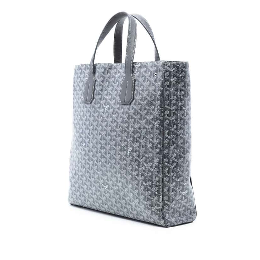 Goyard Goyardine Voltaire Grey Canvas Very good condition - Back View
