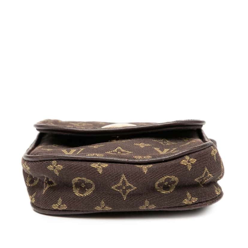 Louis Vuitton Monogram Mini Lin Pochette Cancun Brown Canvas Good condition - Inside View