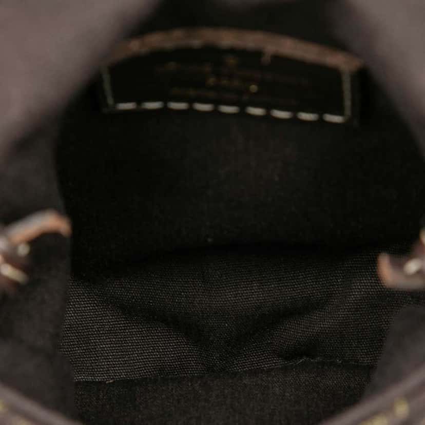 Louis Vuitton Monogram Mini Lin Pochette Cancun Brown Canvas Good condition - Model View