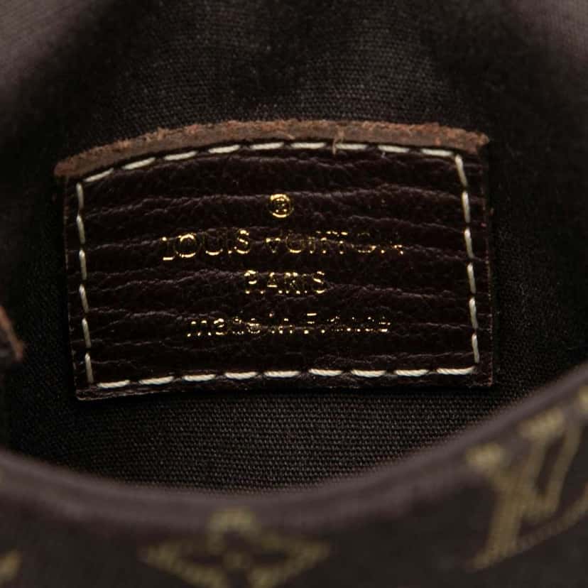 Louis Vuitton Monogram Mini Lin Pochette Cancun Brown Canvas Good condition - Box View