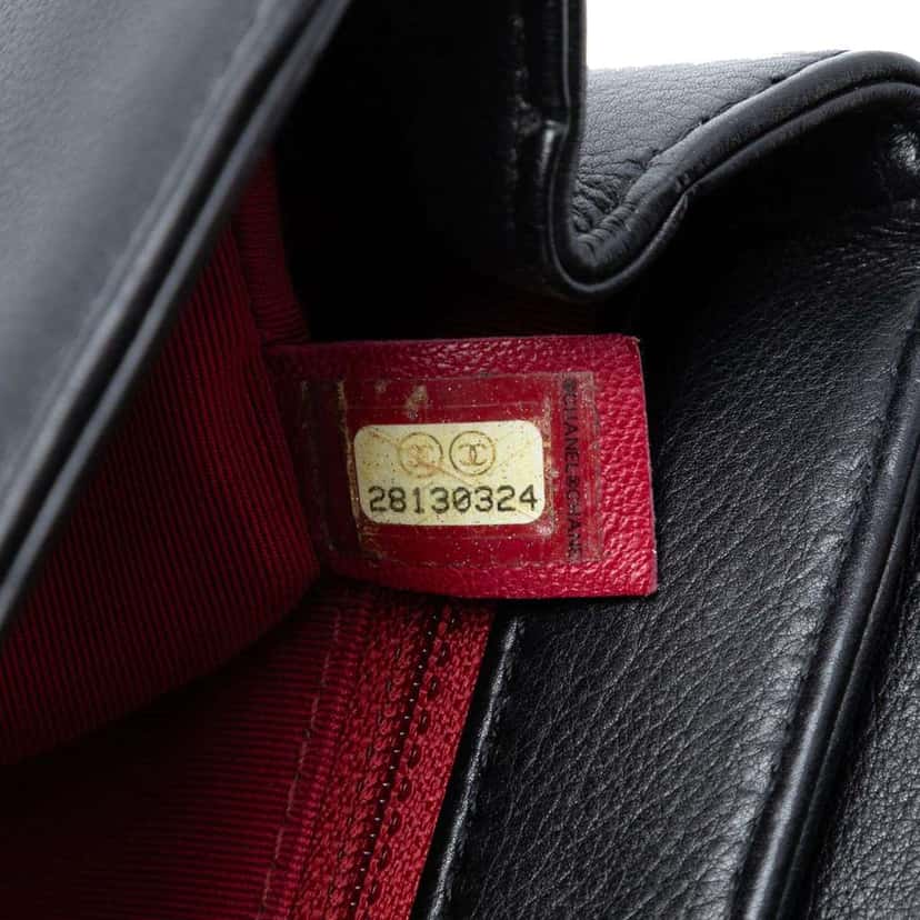 Chanel Small Quilted Calfskin Underline Flap Black Leather Good condition - Box View